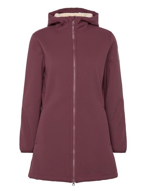 Jack Wolfskin Windland Coat W Jack Wolfskin Burgundy