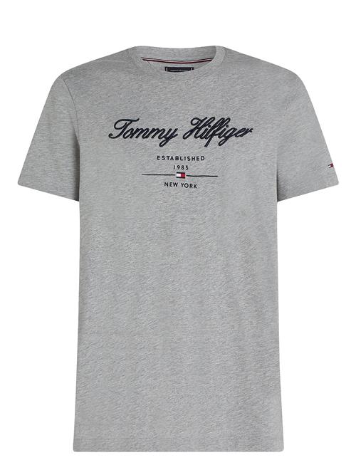 Script Logo Tee Tommy Hilfiger Grey