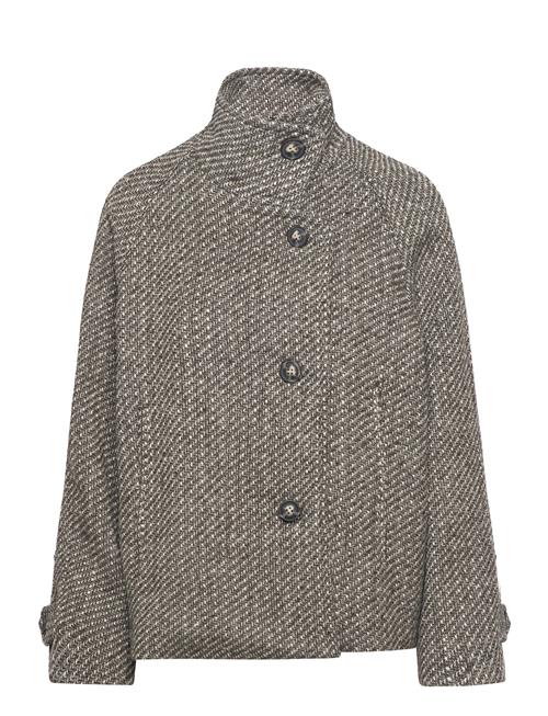 Fawnsz Short Coat Outerwear Saint Tropez Grey