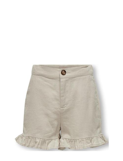 Kids Only Kogcaro Frill Linen Shorts Wvn Kids Only Cream