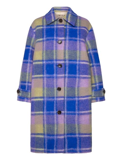 Stella Nova Checkered Wool Coat Stella Nova Patterned