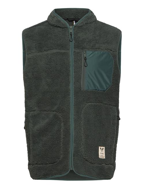 Wood Fleece Vest Fat Moose Green