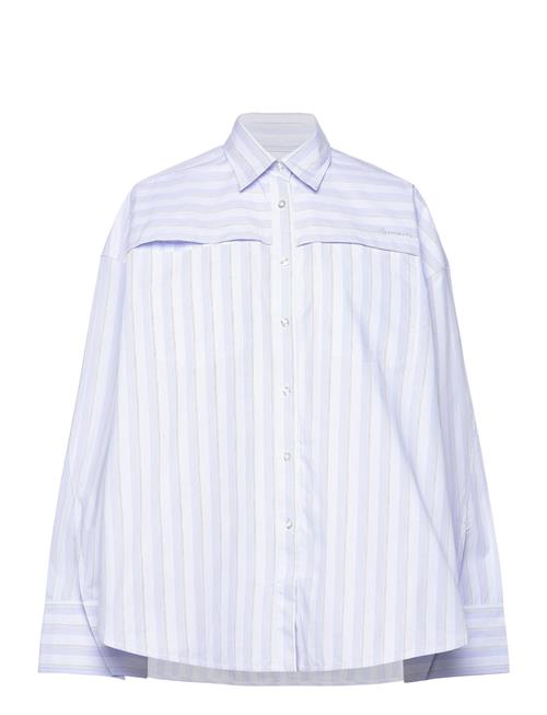 REMAIN Birger Christensen Poplin Over D Shirt REMAIN Birger Christensen Blue