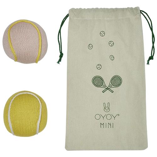 OYOY Tennisbold Rangle Yellow / Rose | Gul | 0-3