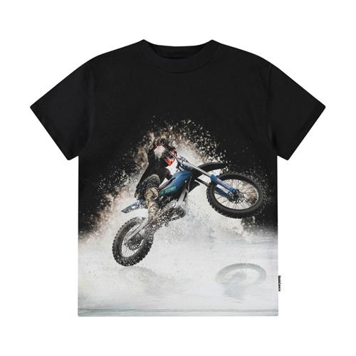 Molo Riley Short-Sleeved T-Shirt Water Wheelie | Sort | 152 cm