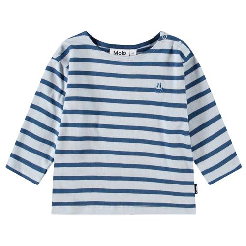 Molo Edarko Long-Sleeved T-Shirt Lagoa Stripe | Blå | 62 cm