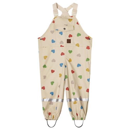 Kuling Edinburgh Regnbukser Rainbow Hearts 122/128 cm  Hvid  122/128 cm  Unisex