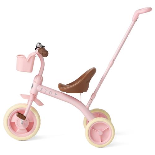 Stoy Vintage Trehjulet Cykel Med Forældrehåndtag Candy Pink | Lyserød | 2-4 years