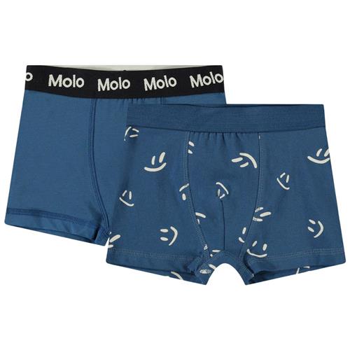 Molo Justin Boxershorts Happy Best | Marine blå | 110/116 cm