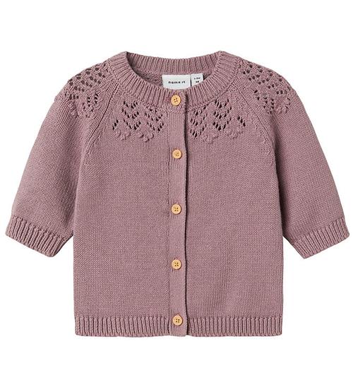 Name It Cardigan - Strik - NbfBimolly - Elderberry