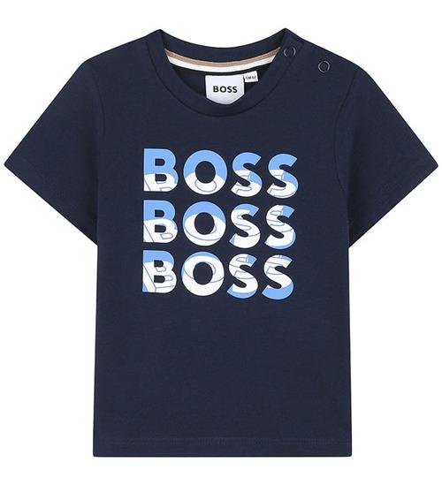 BOSS T-shirt - Navy m. Print