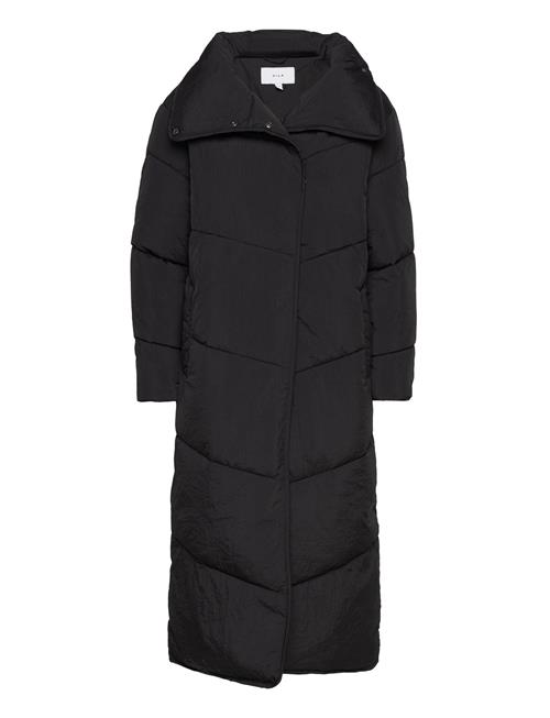 Se Vilouisa L/S New Padded Long Coat/Pb Vila Black ved Booztlet