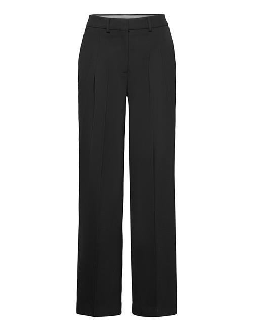 Wool Twill Pleated Straight Pant Calvin Klein Black