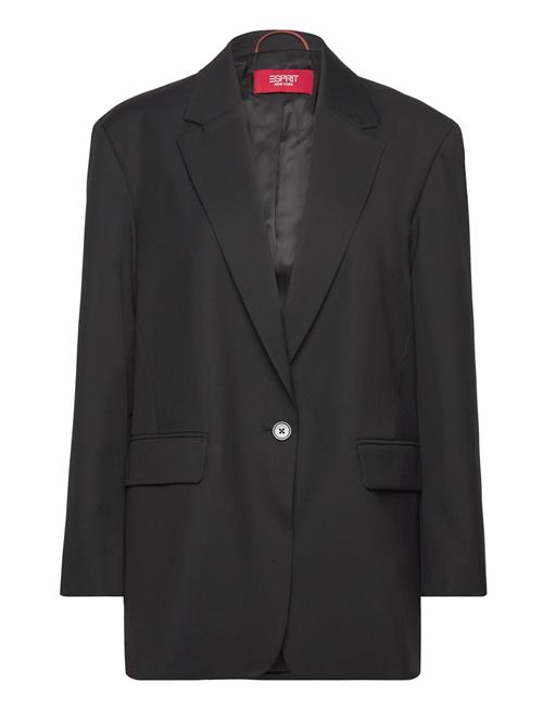 Esprit Casual Women Blazers Woven Long Esprit Casual Black