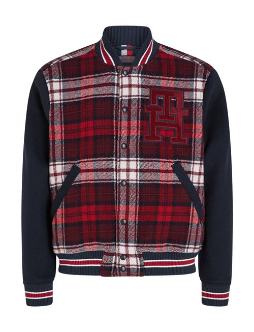 Tartan Varsity Bomber Tommy Hilfiger Burgundy