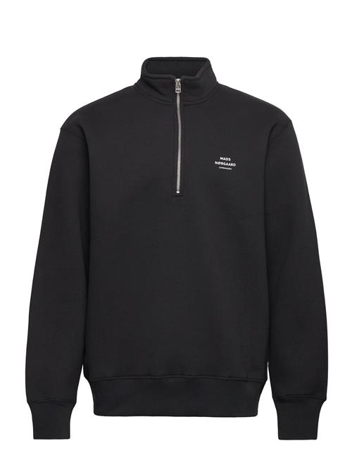 Mads Nørgaard Standard Half Zip Logo Sweat Mads Nørgaard Black