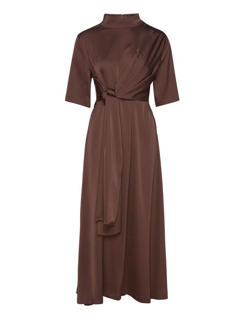 Gestuz Harpergz Knot Long Dress Gestuz Brown