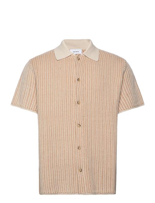 Easton Knitted Ss Shirt Les Deux Beige