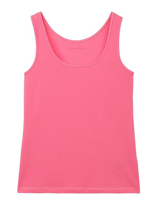 T-Shirt Top Wide Crew Neck Tom Tailor Pink