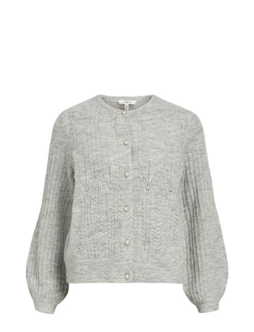 Object Objophelia L/S Knit Cardigan Rep Object Grey