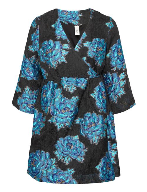 Yasrosies 3/4 Wrap Dress - Show YAS Patterned