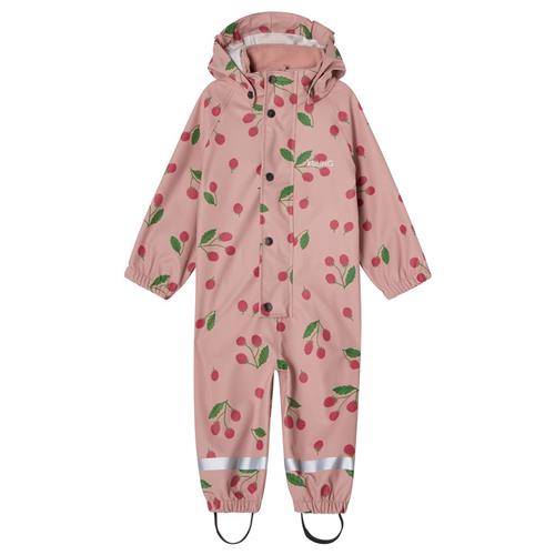 Kuling Leeds Uforet Regnovertræksdragt Woody Rose Raspberry | Lyserød | 98/104 cm