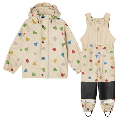 Kuling Ottawa Foret Regnsæt Rainbow Hearts 122/128 cm  Hvid  122/128 cm  Unisex