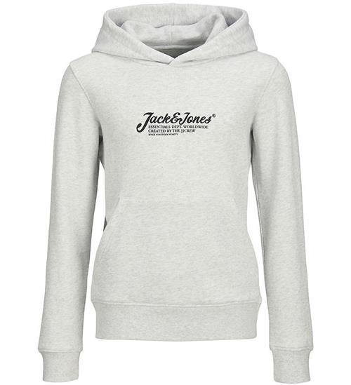 Jack & Jones Hættetrøje - JjBeau - White Melange