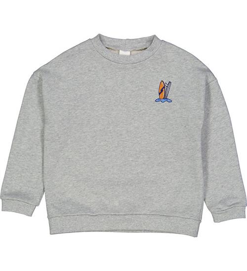 Freds World Sweatshirt - Surf - Gråmeleret