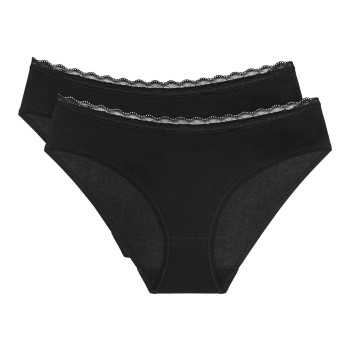 Triumph Trusser 2P Feel Of Cotton Tai Brief Sort bomuld 42 Dame