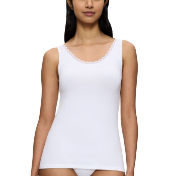 Triumph Feel Of Cotton Tank Top Hvid bomuld 42 Dame