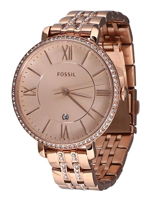 FOSSIL Analogt ur  rosa guld / sort