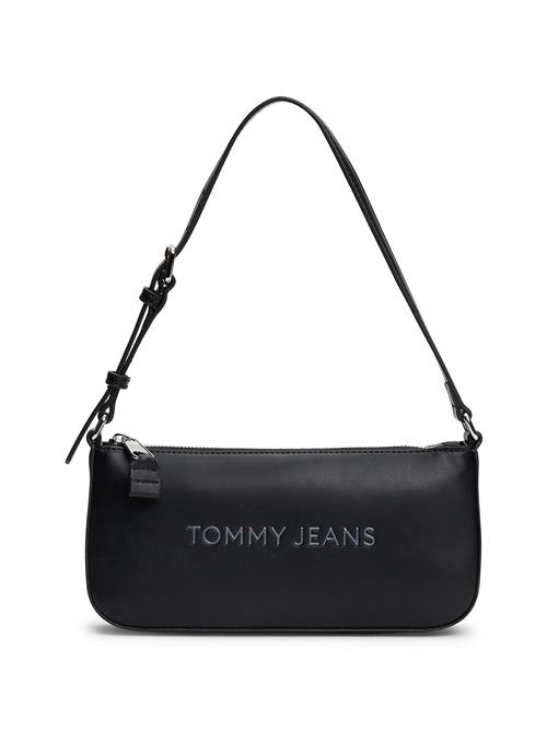 Tommy Jeans Skuldertaske 'Essential'  stone / sort