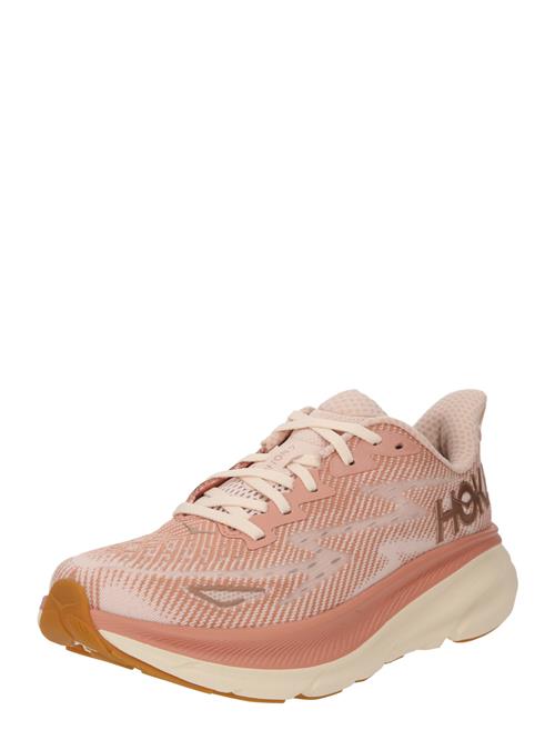 Hoka One One Løbesko 'Clifton 9'  brun / koral / pastelorange