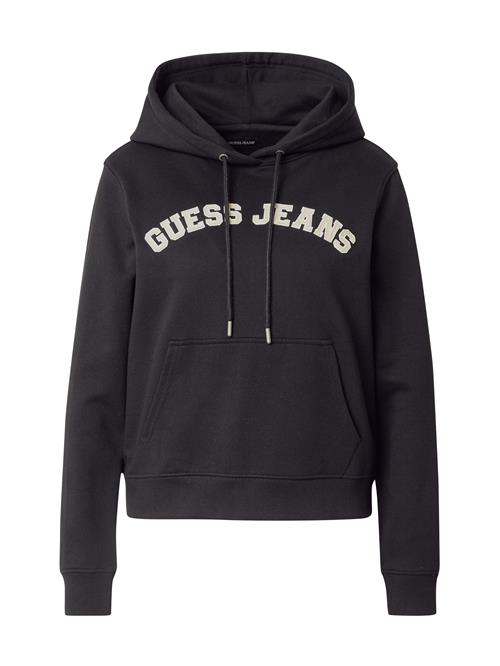 GUESS JEANS Sweatshirt  beige / sort / hvid