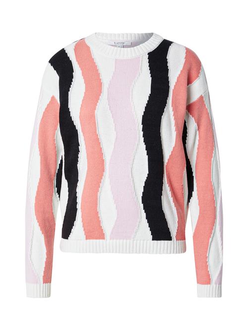 b.young Pullover 'OMA'  lilla / laks / sort / hvid