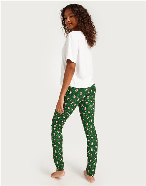 Only - Grøn - Onlliga X-Mas Nightwear Set