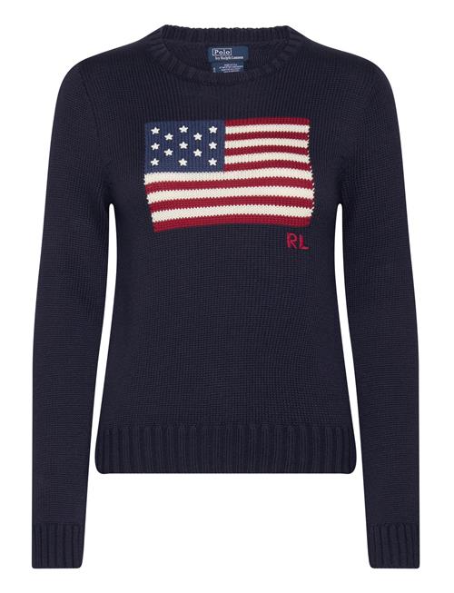 Polo Ralph Lauren Flag Cotton Crewneck Sweater Polo Ralph Lauren Navy