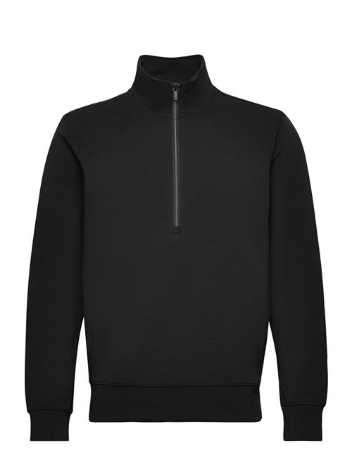 Breathable Zip-Neck Sweatshirt Mango Black