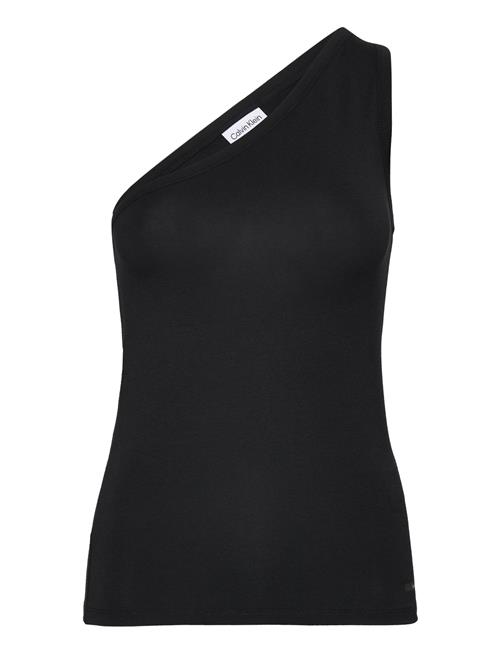 Calvin Klein Cotton Modal Shoulder Tank Calvin Klein Black