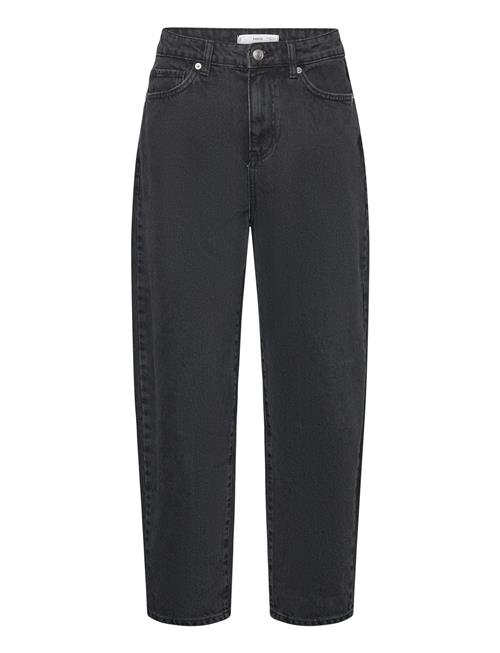 High-Waist Slouchy Jeans Mango Black