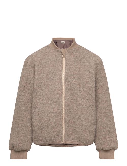 Huttelihut Bomber Jacket Wool W. Lining Huttelihut Beige