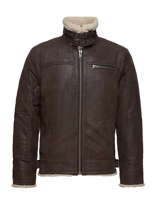 Axel Classic Pile Suede Jacket Jofama Brown