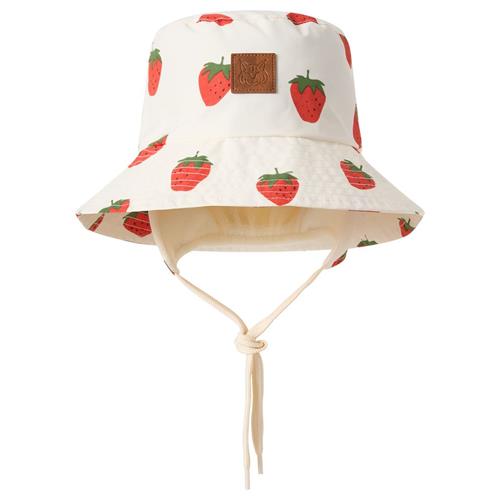 Kuling Venice Bøllehat Regnhat Strawberry | Hvid | 50 cm