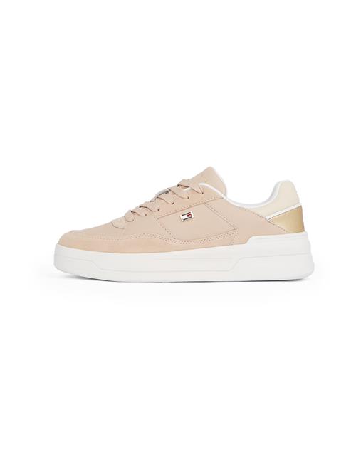 TOMMY HILFIGER Sneaker low  cappuccino / guld / rød / hvid