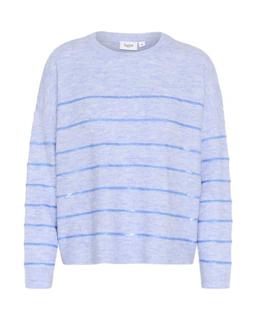 SAINT TROPEZ Pullover 'Zylvier'  blå-meleret