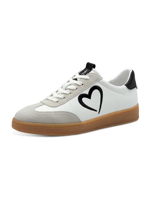 Se MARCO TOZZI Sneaker low  grå / sort / hvid ved About You