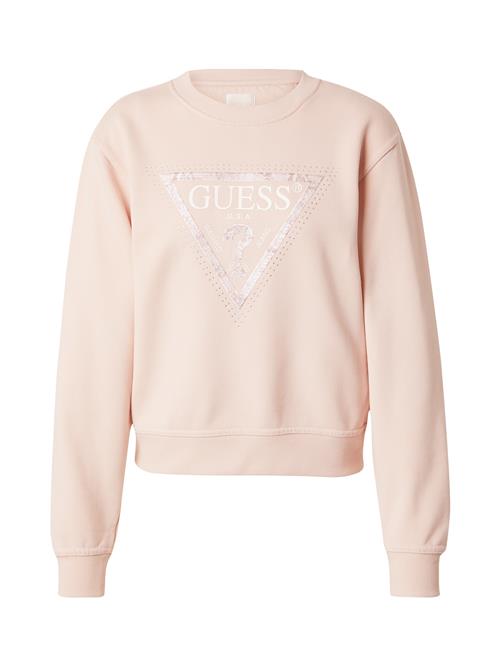 GUESS Sweatshirt 'PYTHON'  lyserød / hvid