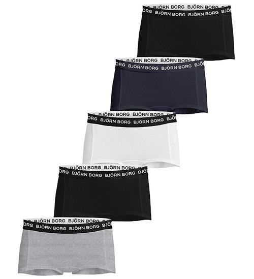 BjÃ¶rn Borg Boxershorts - 5-pak - GrÃ¥/Hvid/Sort/BlÃ¥