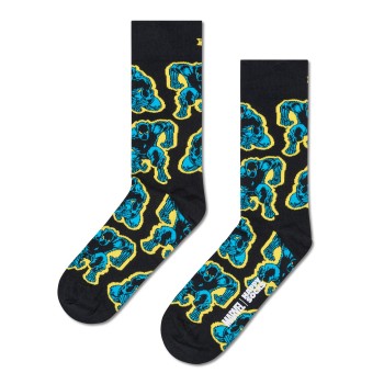 Happy socks Strømper Marvel Black Panther Sock Sort bomuld Str 36/40